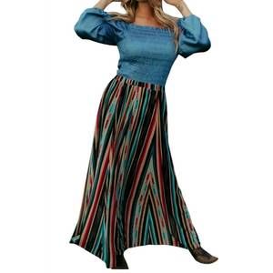 NEW STERLING KREEK serape maxi skirt in multi